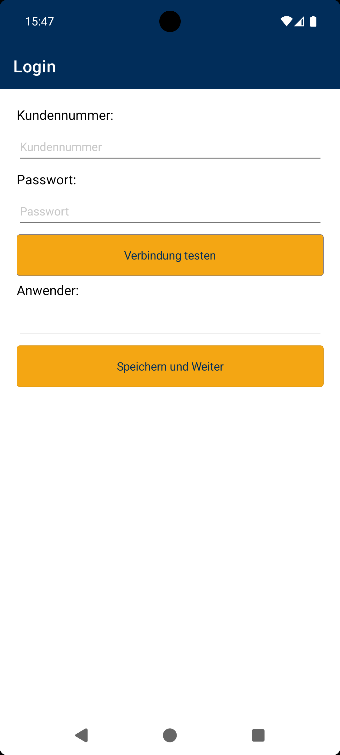 Anmeldung