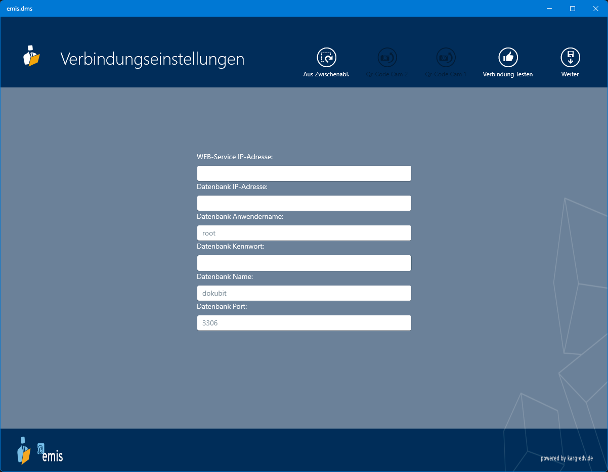Verbindungseinstellungen