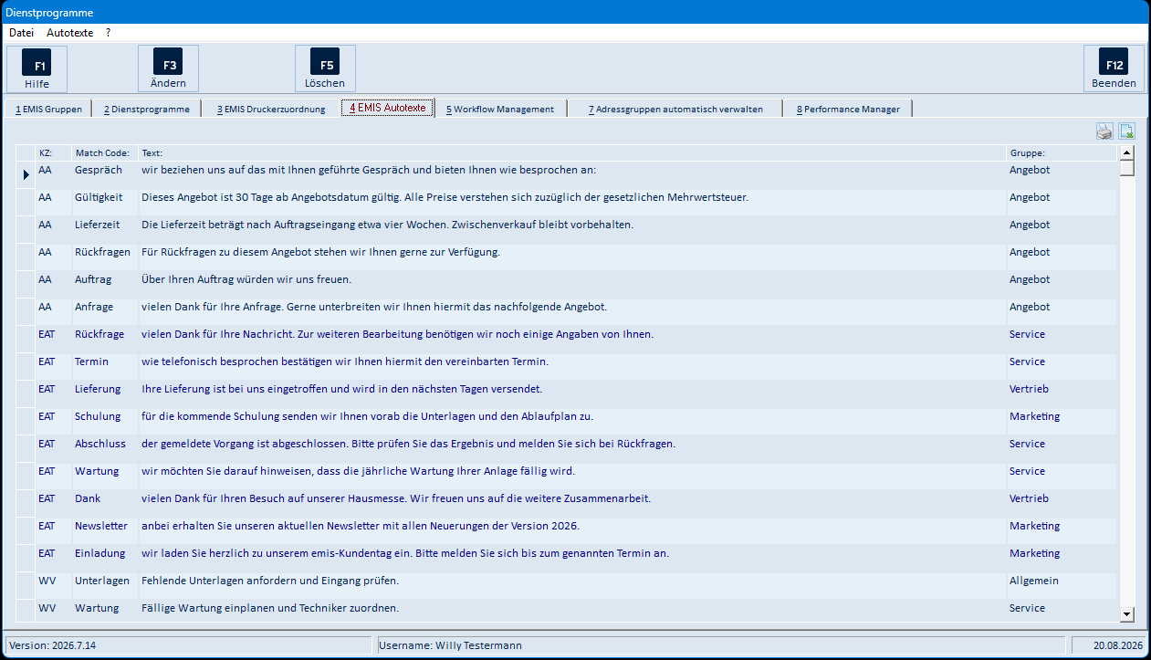 EMIS Autotexte