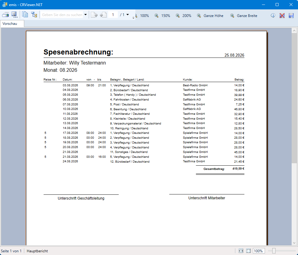 Druckvorschau