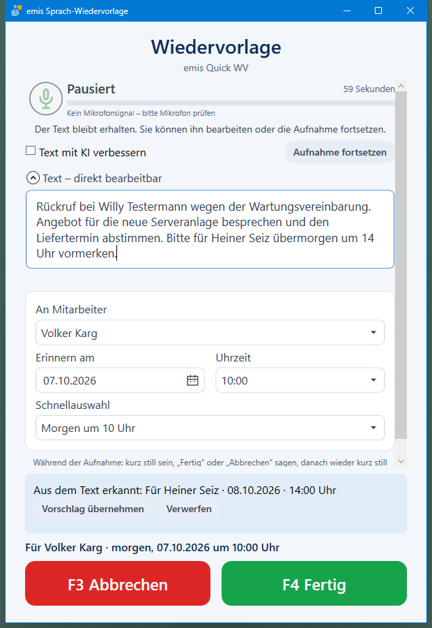 Vorschlag aus dem Text