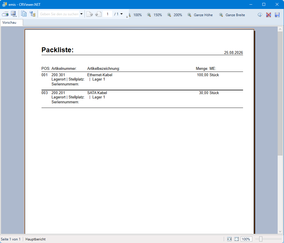 Packliste