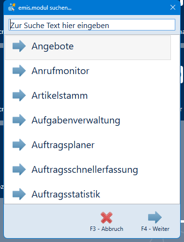 Modulsuche
