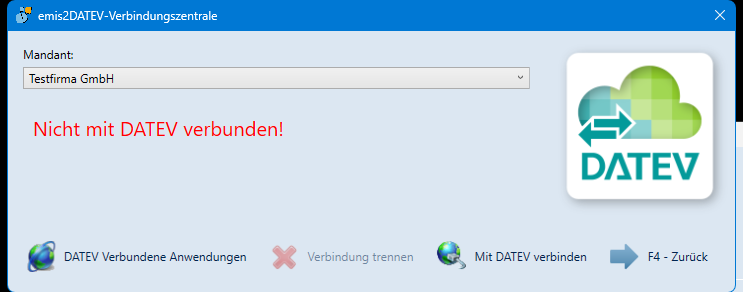 emis2DATEV-Verbindungszentrale