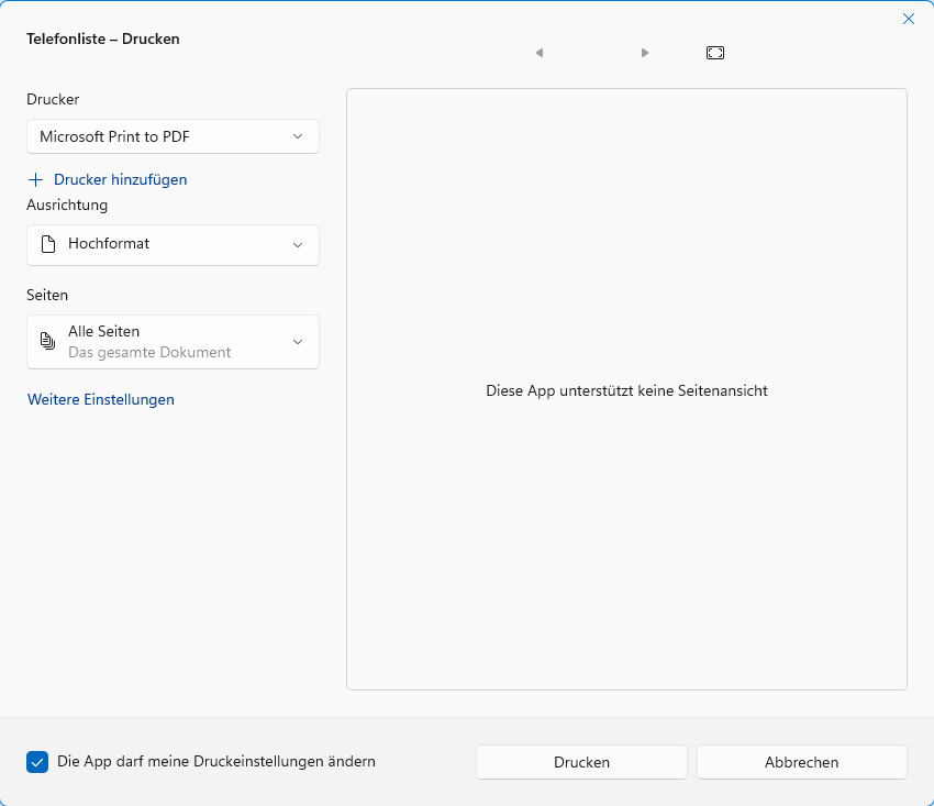 Druckdialog