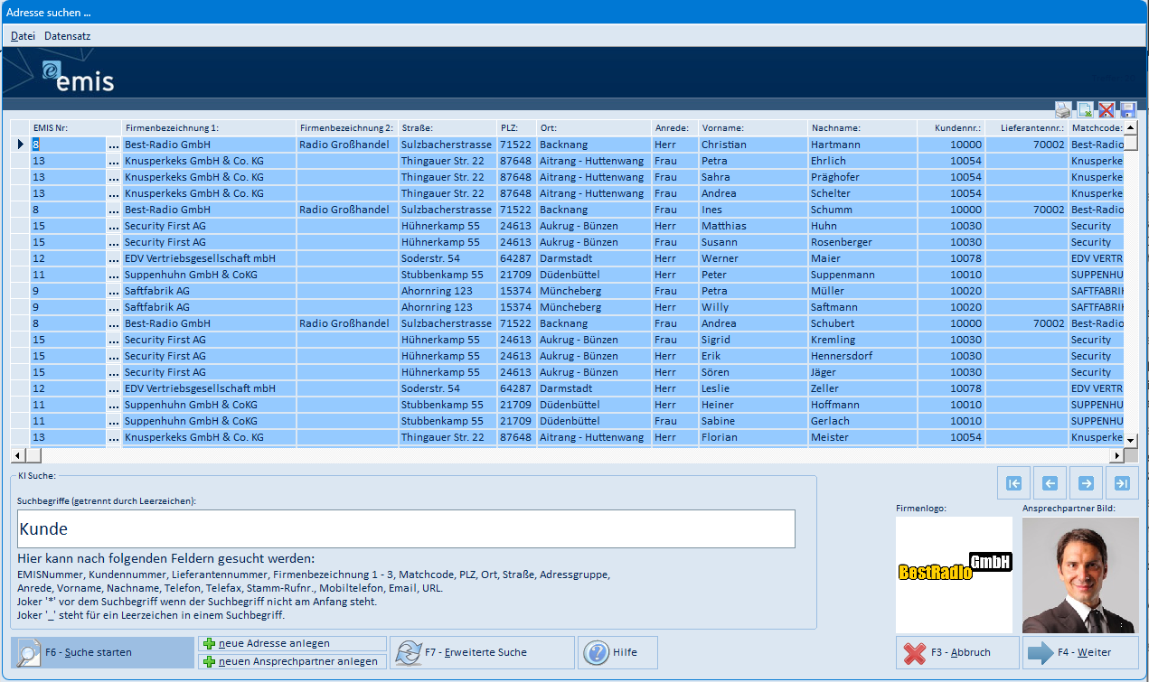 Adresse suchen