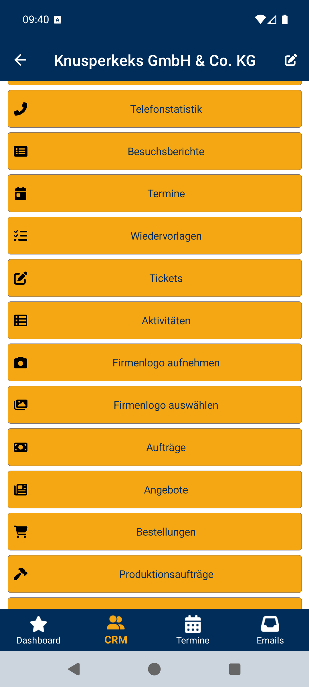 Adresse – weitere Funktionen