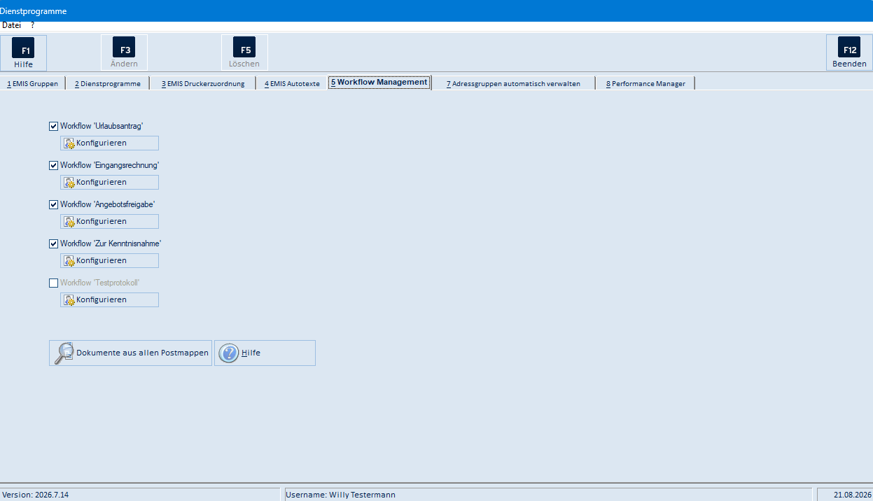 Reiter Workflow Management