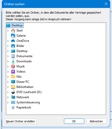 Ordner suchen