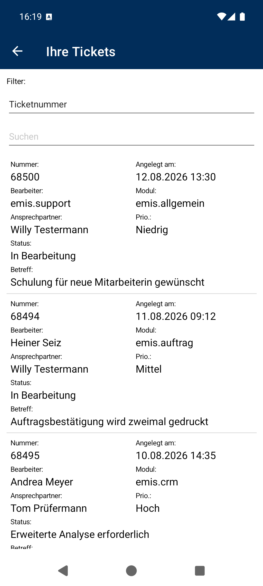 Ticketliste