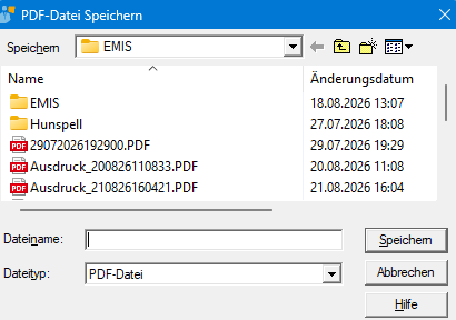 PDF-Datei speichern