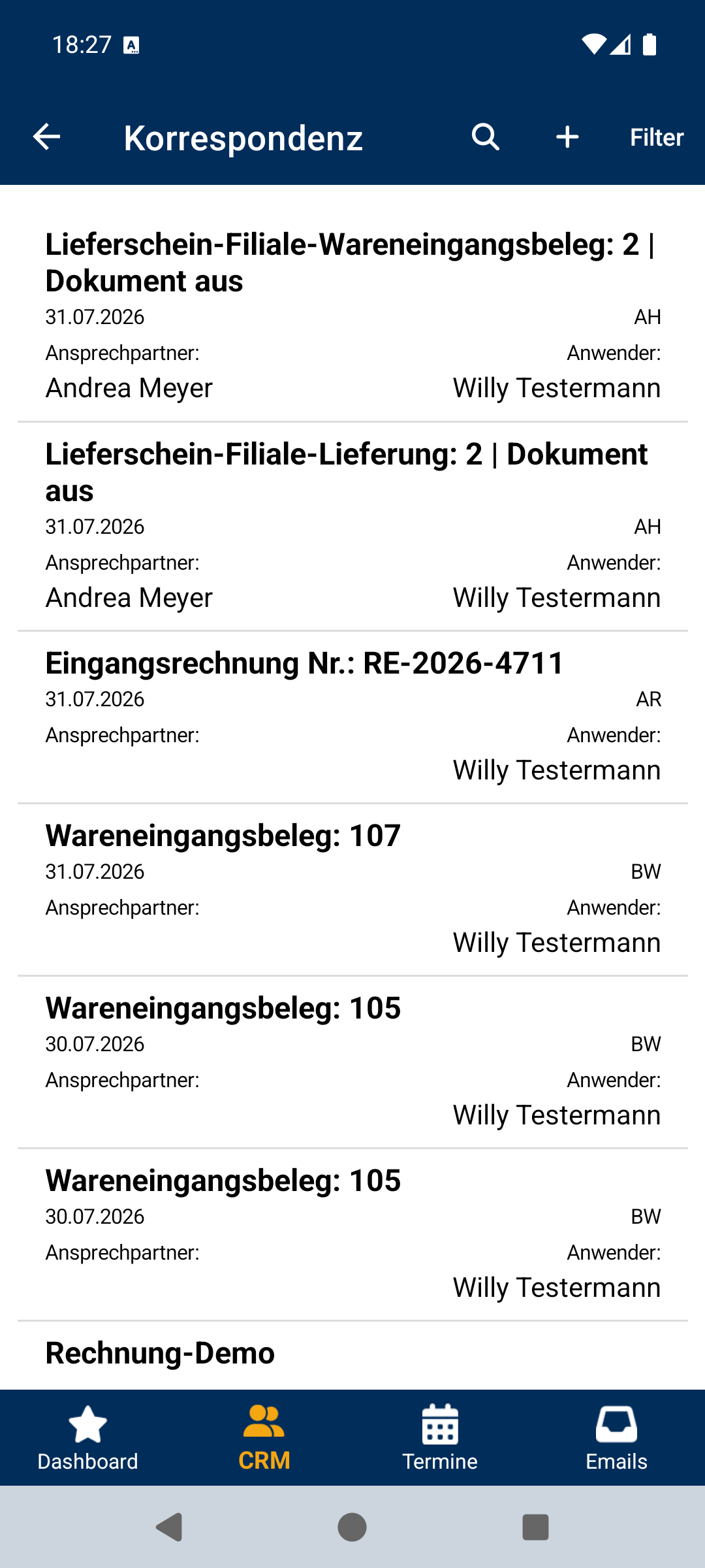Korrespondenz