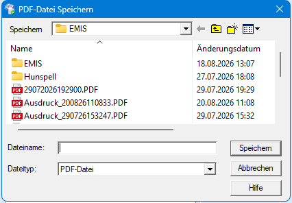 PDF-Datei speichern