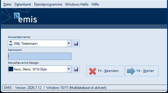 Startmenü im Clusterbetrieb