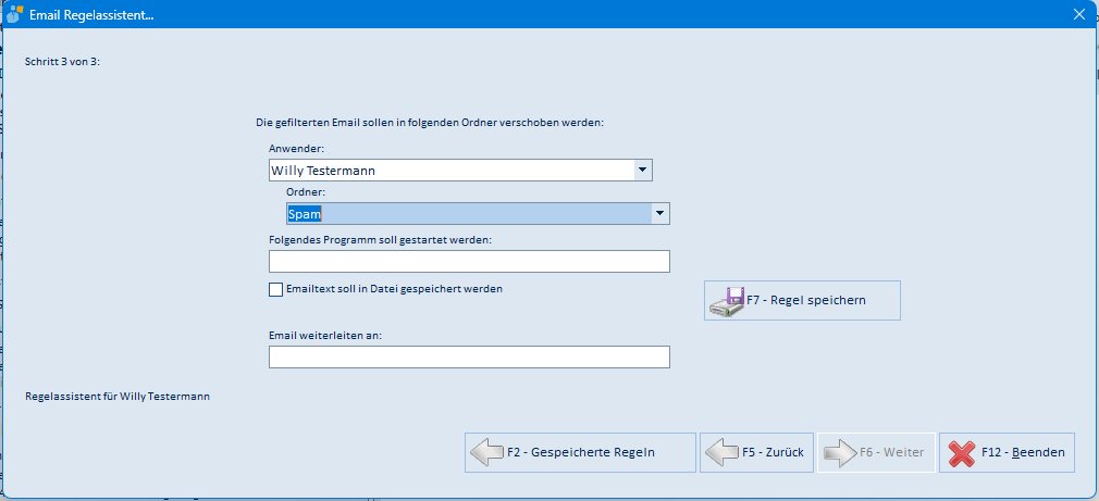 Regelassistent Schritt 3