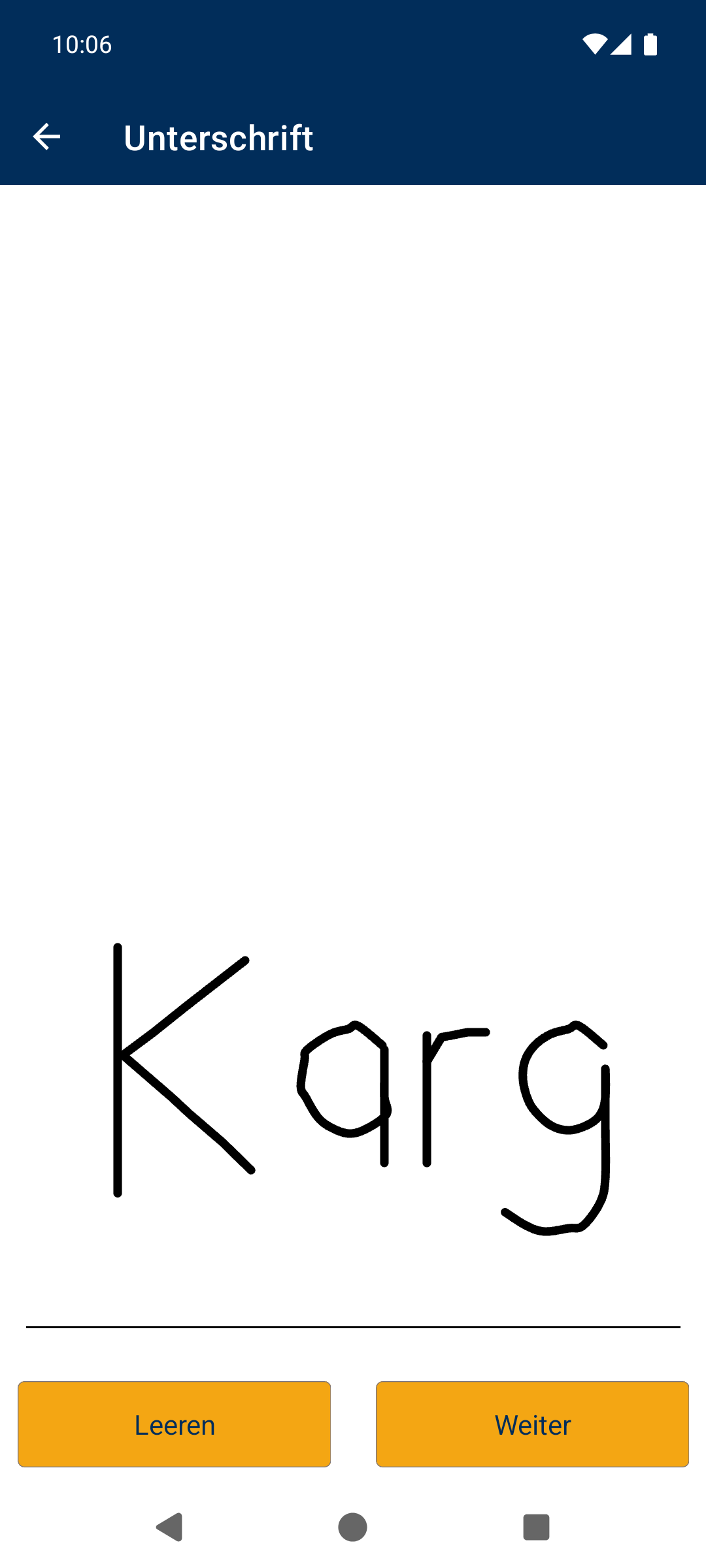 Unterschrift
