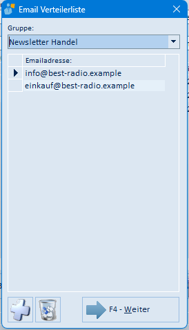 Email Verteilerliste