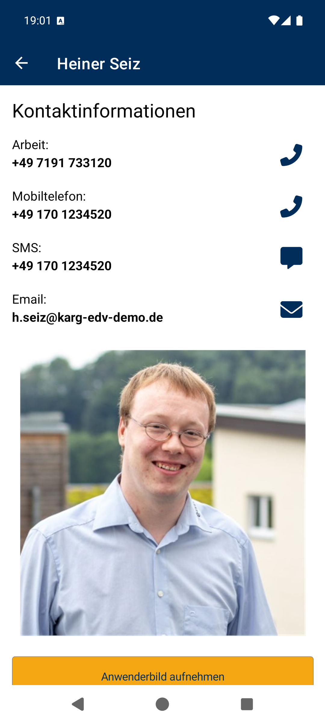 Personalstamm – Kontaktdaten
