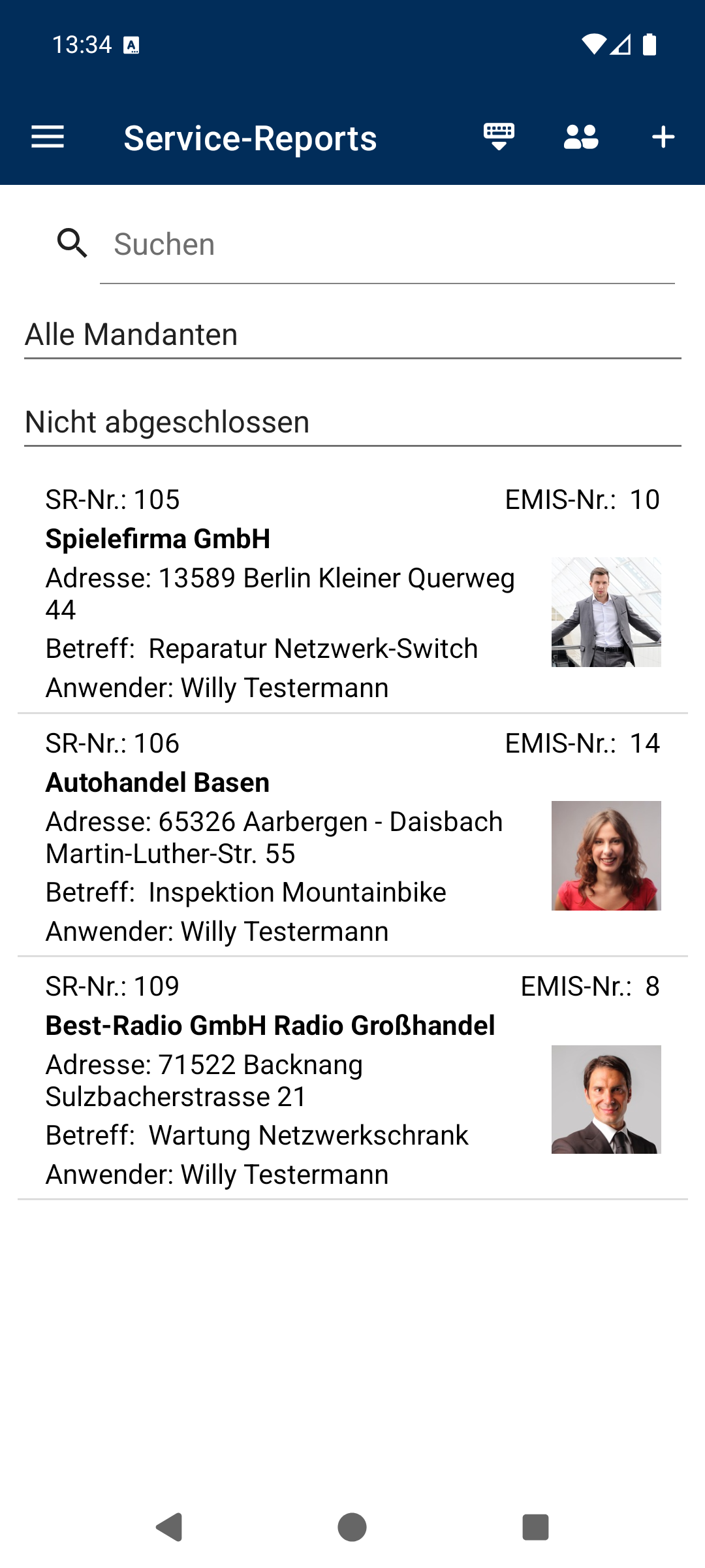 Service-Reports