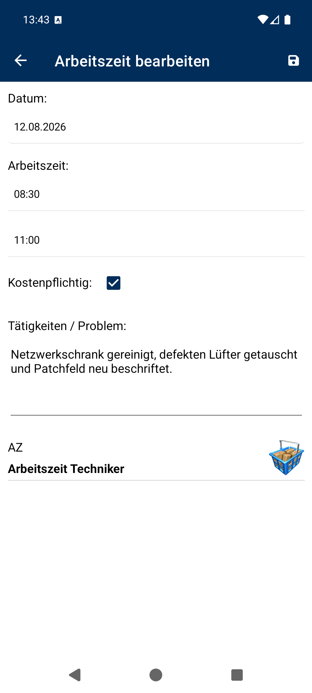 Arbeitszeit