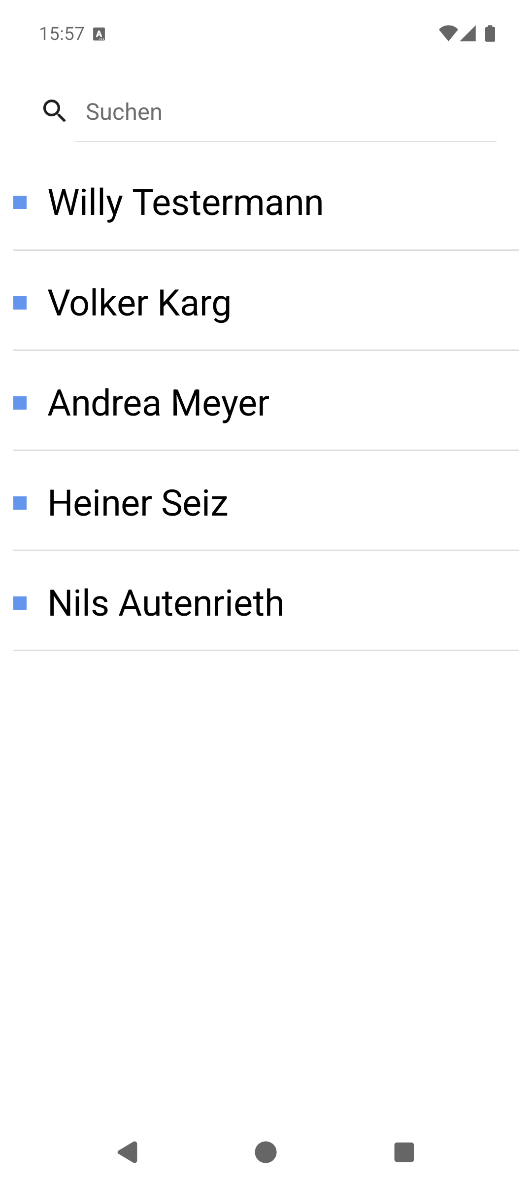 Anwender auswählen