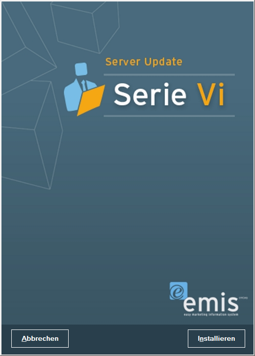 Hauptfenster des Serverupdates
